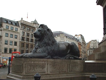 トラファルガー広場のライオン